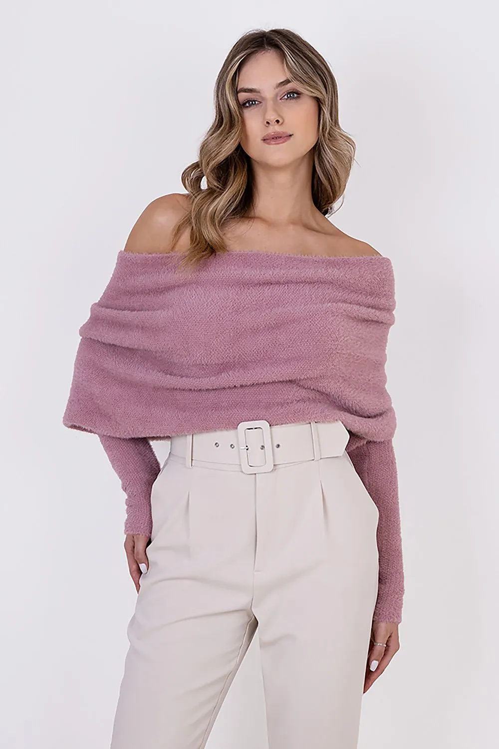 Chic Soft Bristle Yarn Jumper