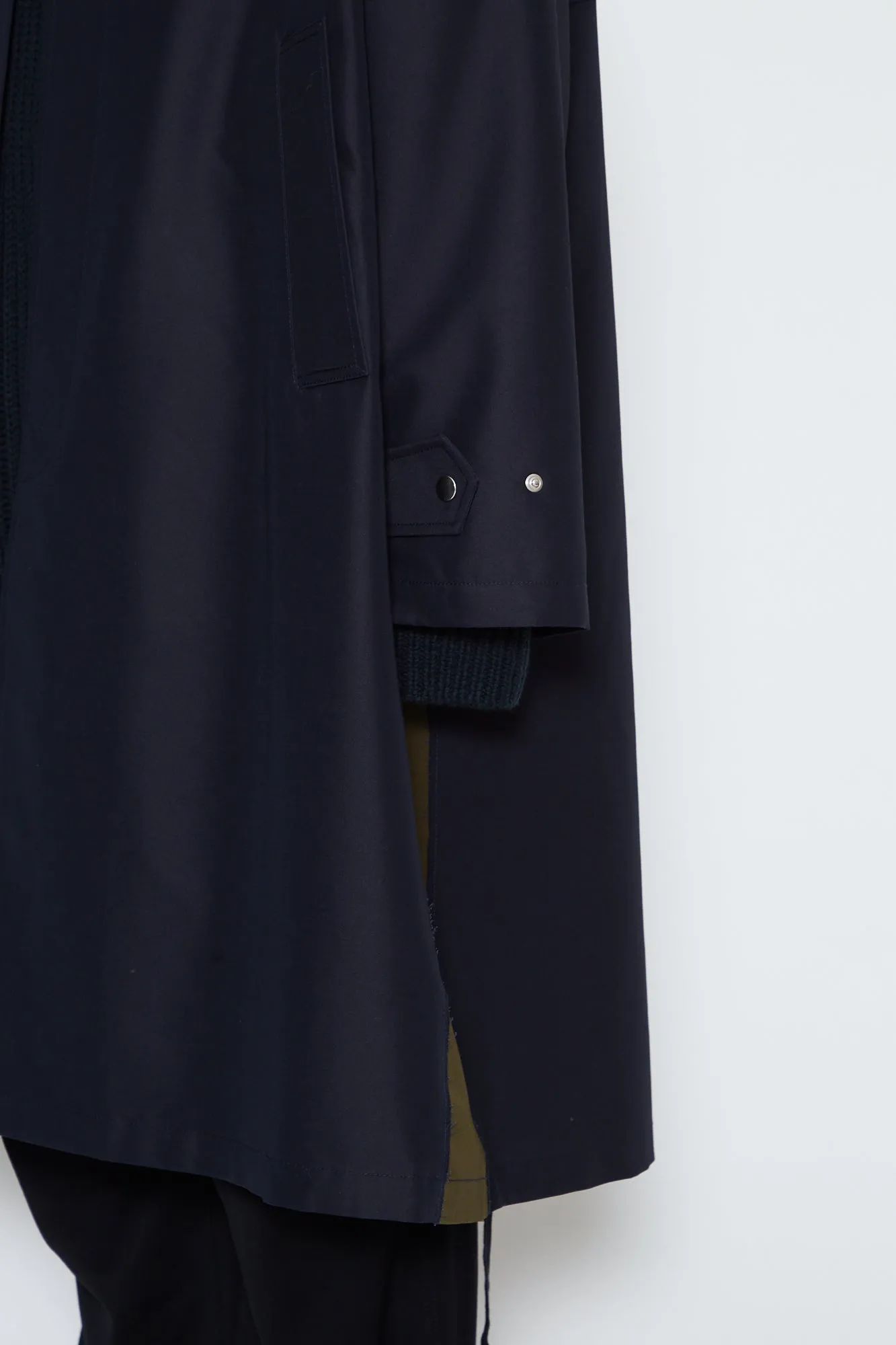 DARK NAVY NACELLE TRENCH COAT