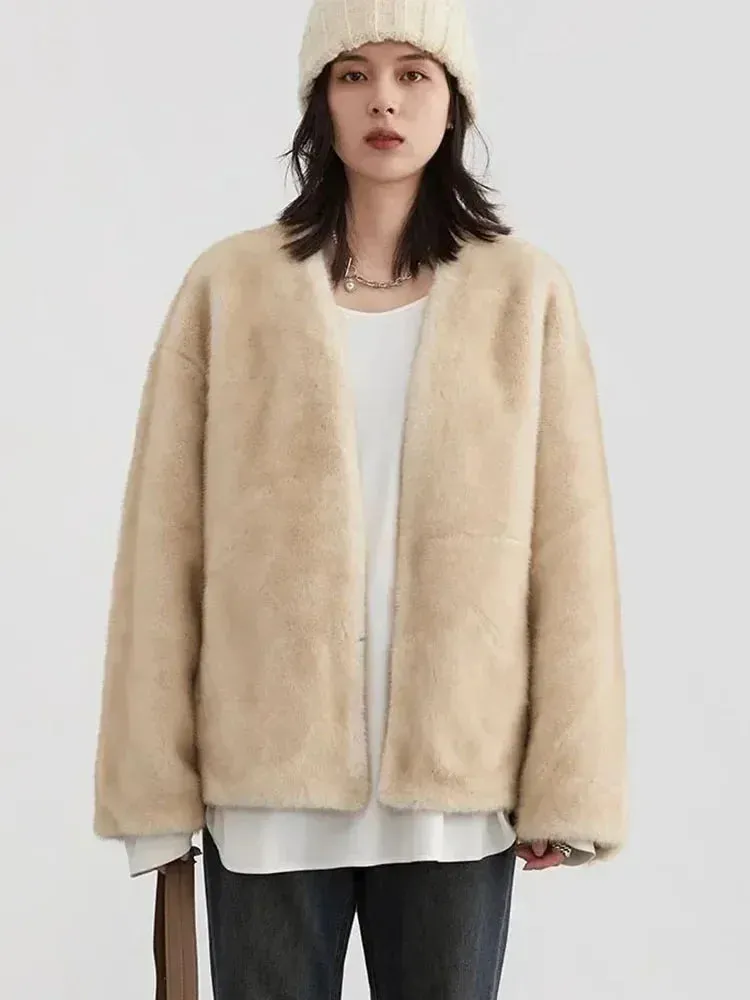 Jackie Loose teddy bear overcoat autumn coat Winter coat