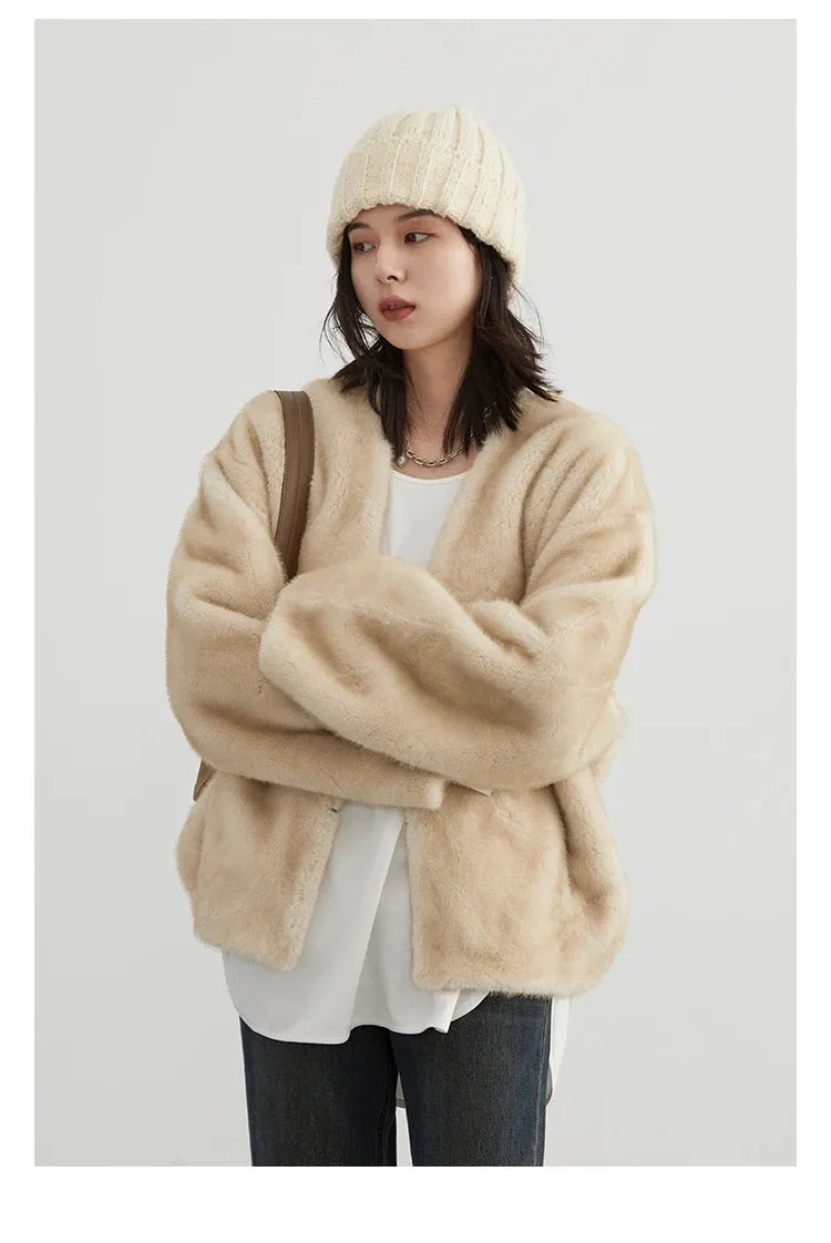 Jackie Loose teddy bear overcoat autumn coat Winter coat