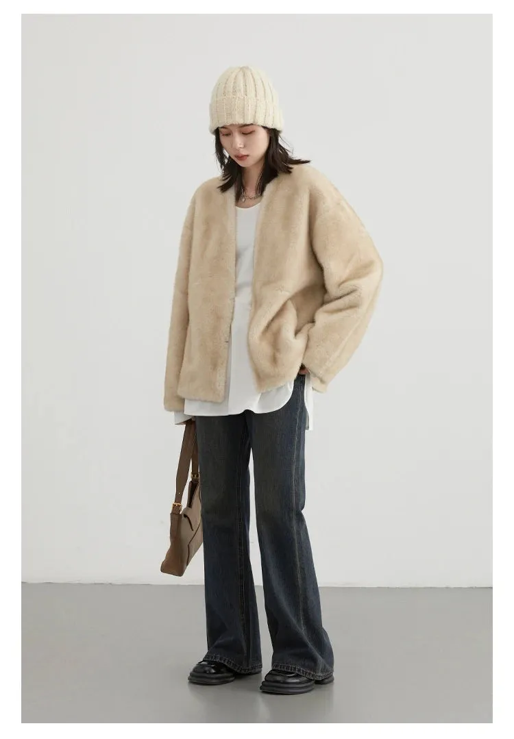 Jackie Loose teddy bear overcoat autumn coat Winter coat