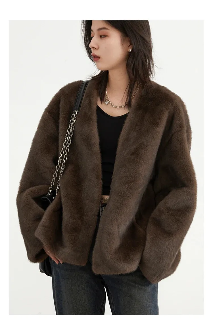 Jackie Loose teddy bear overcoat autumn coat Winter coat