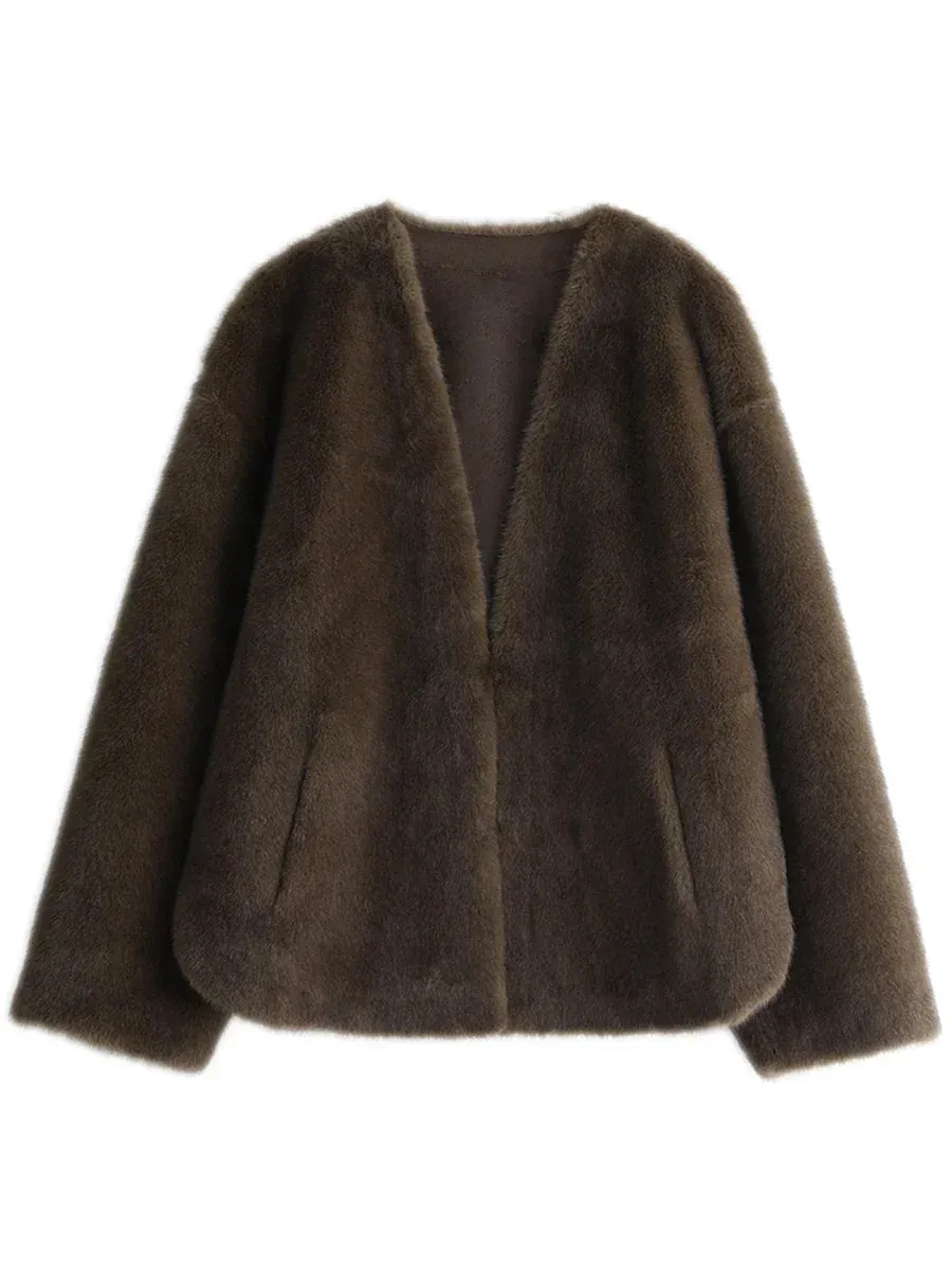 Jackie Loose teddy bear overcoat autumn coat Winter coat