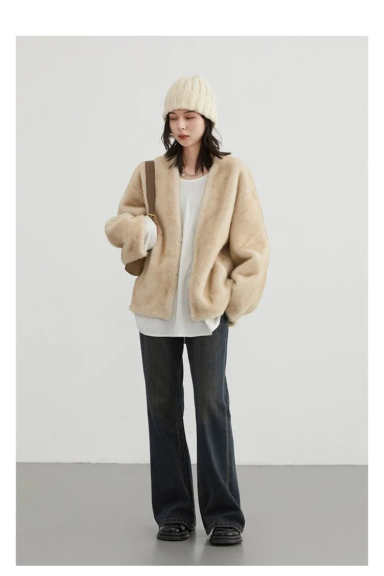 Jackie Loose teddy bear overcoat autumn coat Winter coat