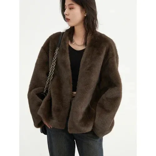 Jackie Loose teddy bear overcoat autumn coat Winter coat
