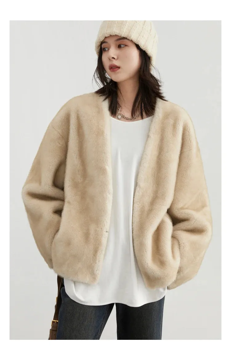 Jackie Loose teddy bear overcoat autumn coat Winter coat