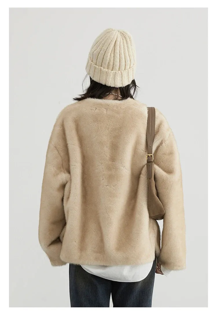Jackie Loose teddy bear overcoat autumn coat Winter coat