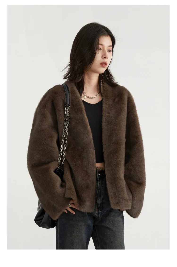 Jackie Loose teddy bear overcoat autumn coat Winter coat