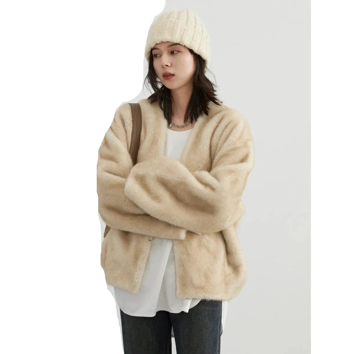 Jackie Loose teddy bear overcoat autumn coat Winter coat