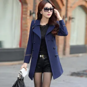 Ladies Winter Slim Long Coat Parka Overcoat