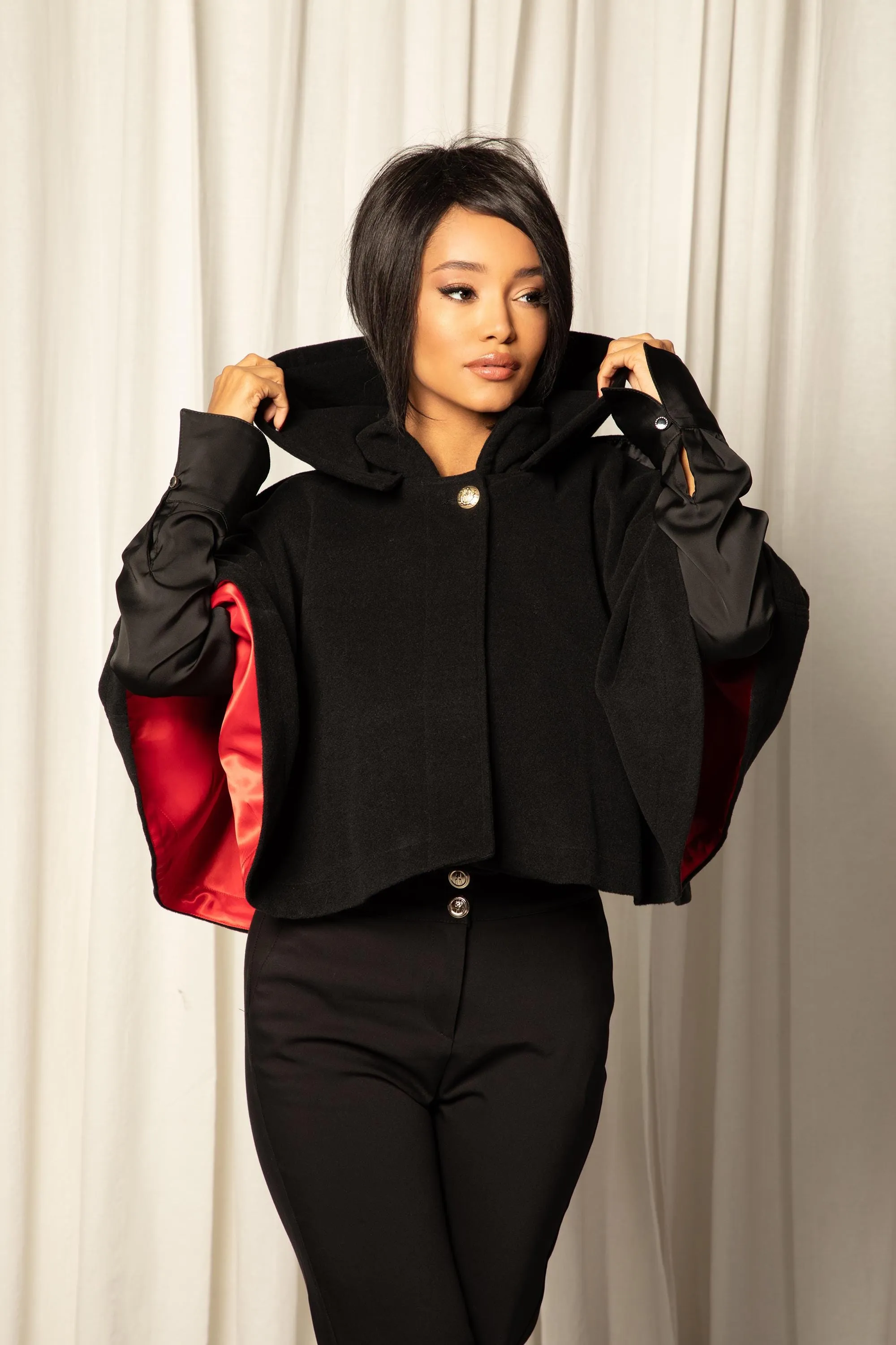 WOOL CLOAK COAT