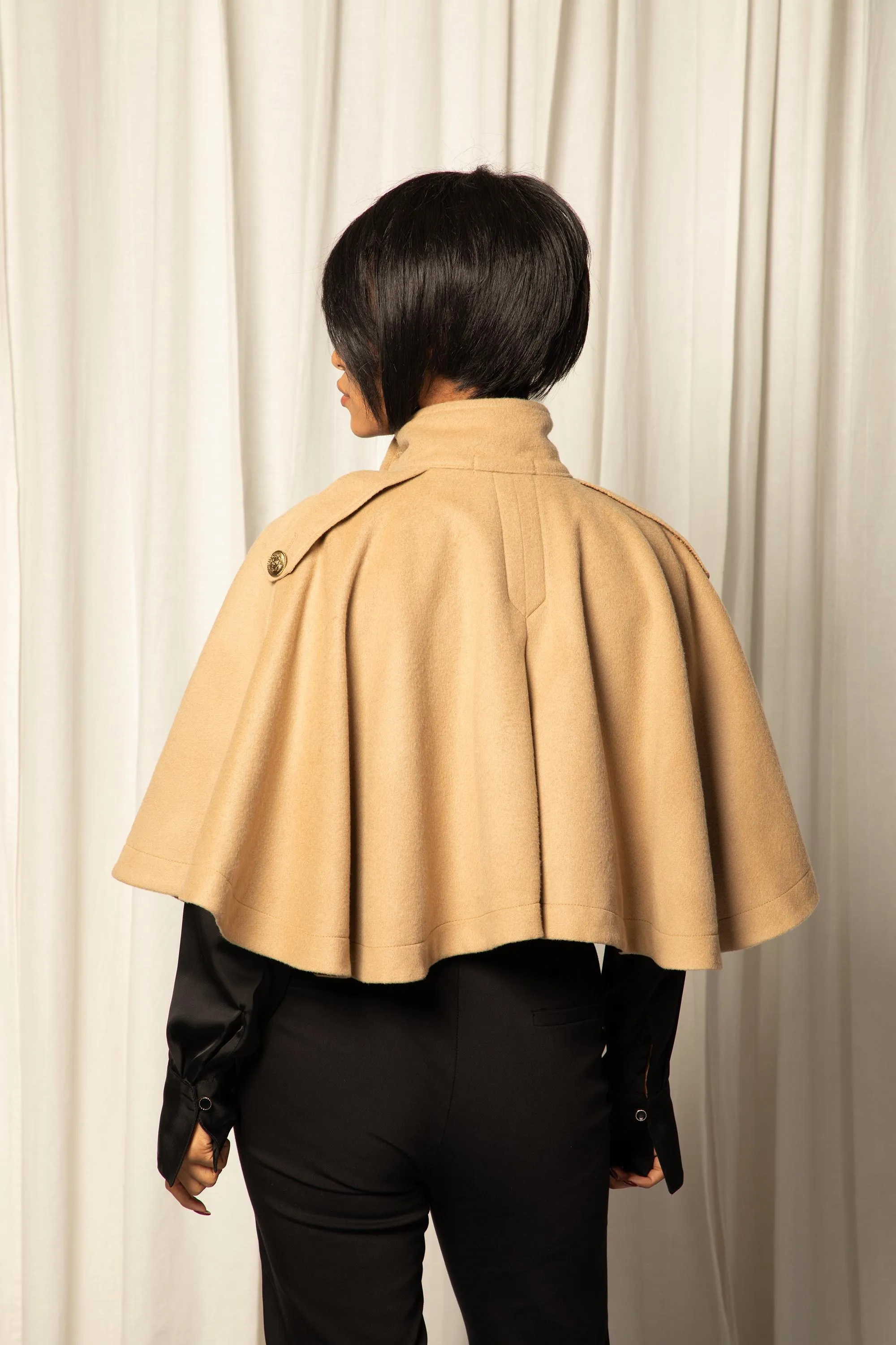 WOOL CLOAK COAT